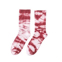 Chaussettes unisexes de haute qualité en coton tie-dye Style de la mode urbaine Design tricoté respirant Logo personnalisé Taille unique Usage quotidien