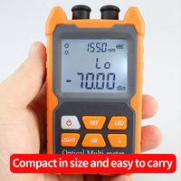 GREATOOL Mini compteur de puissance optique 4-en-1 et stylo à lumière rouge Combo: haute précision OPM, VFL, testeur de câble réseau pour FTTH