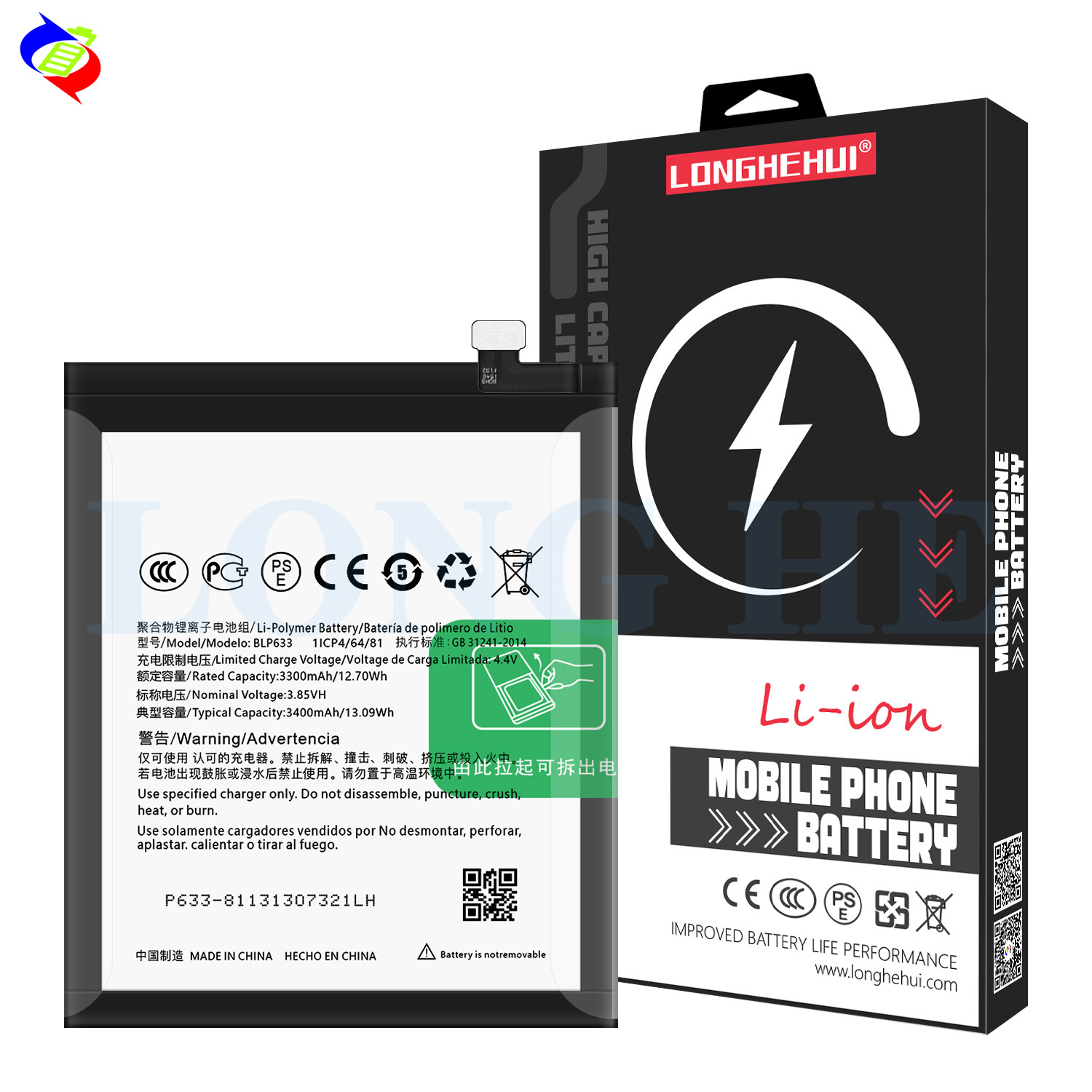 Originale Blp633 Batteria Per Oneplus 3t 1 One Plus 3t 3400mah Ad Alta Capacit