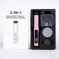 Kit de Manicura y Pedicura 3 en 1, Último Modelo 2026, Lima para Pies, Removedor de Callos, Pulidor de Uñas, Depiladora, para Uso Doméstico
