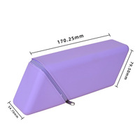 Estuche de Silicona Premium para Lápices, Bolsa Triangular Impermeable y Suave, Organizador de Papelería de Gran Capacidad para la Escuela, Venta al Por Mayor