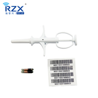 Etiqueta de Vidrio Mini RFID de 134.2KHz, Microchip EM4305 para Animales, Etiqueta de Bioglass de 2.12x12mm para Peces, Perros y Conejos