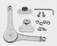 Charnière à ressort à gaz NISKO, bras de moniteur réglable et verrouillable, support hydraulique pour couvercle de meuble, 4-6 kg, en acier pour armoire et mobilier de bureau
