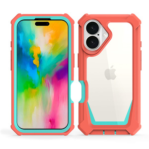Airbag Protección anticaída 2 en 1 Funda para teléfono móvil Espacio transparente Contraportada para iPhone 16 Plus - Product Image 6
