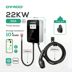 Borne de Recharge pour Voiture Électrique Ovrod 22 kW Wallbox Station de Recharge pour Véhicule Électrique 32A 22 kW Type 2 Chargeur EV - Product Image 1