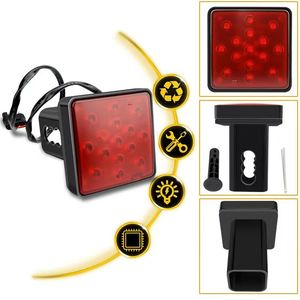 Nueva Cubierta Universal para Enganche de Remolque LIWOF, 12 LED, Luz de Freno, IP67 Impermeable, Material de PC, Tamaño de 2 Pulgadas, Roja, 1 Año de Garantía, para Camiones - Product Image 6