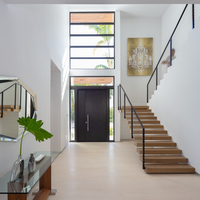 Escalier flottant en verre trempé personnalisé pour intérieur