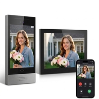Intelligentes IP-Video-Gegensprechsystem für Wohnungen Tuya App 1080P POE Nachtsicht Wasserdichte ABS-Metall-Türklingel Heimsicherheits-Set