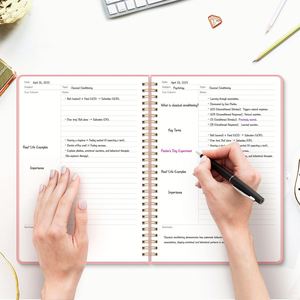 Cuaderno Cornell Personalizado de Tapa Dura, 7x10 Pulgadas, 100 Hojas, Encuadernado en Espiral, con Páginas Rayadas para Universidad, Notas de Estudio y Reuniones, Planificador, Regalo - Product Image 5