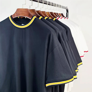 Venta al por mayor de alta calidad de los hombres lisos camisetas blancas personalizadas para hombres camisetas en blanco de gran tamaño para el verano - Product Image 2