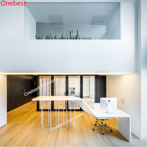 Mesa de ordenador de oficina de superficie sólida de Corian multifunción, mesa de oficina moderna de alta calidad, Escritorio, Muebles ejecutivos modernos - Product Image 1