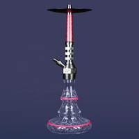 Nouveau design 2016 – Chicha en alliage d'aluminium de grande taille, couleurs assorties, ensemble complet pour fumer – Vente en gros de haute qualité