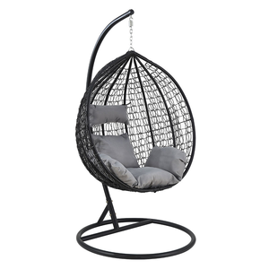 Modern Outdoor <strong>Garden</strong> Patio Furniture Hand Woven PE Rattan Foldable High Quality Hanging Swing <strong>Egg</strong> <strong>Chair</strong> for Courtyard Use - Product Image 4