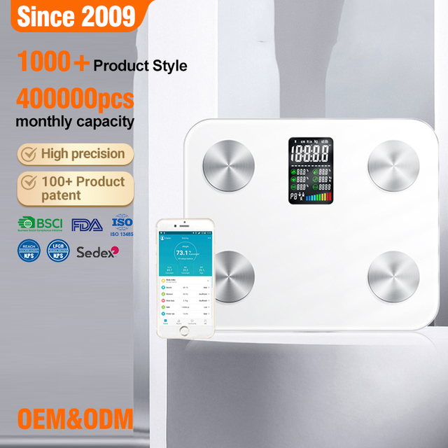 Factory Direct Body Fat Scale with BMI Function Electronic for Bluetooth Bathroom Scales for Measuring Body Weight