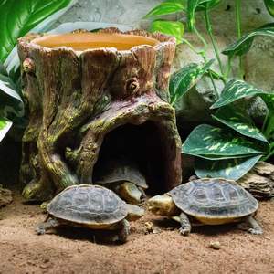 Dragon barbu Geckos Mister Peddling <span class=keywords><strong>Reptile</strong></span> Produits pour Léopard Abri En Céramique Serpent Petite Cacher En Plastique <span class=keywords><strong>Reptile</strong></span> Cachant Cave - Product Image 5