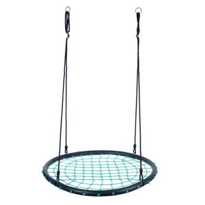 Columpio de tela de araña redonda para niños, conjunto de red de árbol para patio trasero, diámetro de 100 cm - Product Image 5