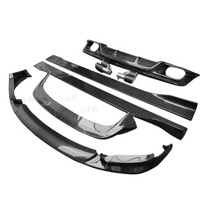 Kit carrosserie style 3D en fibre <span class=keywords><strong>de</strong></span> carbone pour <span class=keywords><strong>BMW</strong></span> <span class=keywords><strong>X2</strong></span> F39 2019+ : Lame avant, diffuseur <span class=keywords><strong>de</strong></span> pare-chocs arrière, spoiler <span class=keywords><strong>de</strong></span> <span class=keywords><strong>toit</strong></span>, jupes latérales et séparateurs - Product Image 3