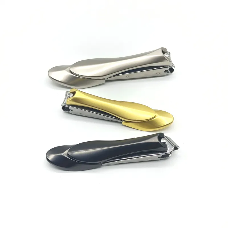 Straight nails cuticle scissors sharp practical silver-toned stainless steel logo nail clippers individually styled packaging