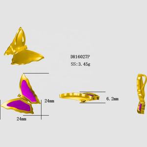 Nouveau collier pendentif papillon en argent sterling plaqué rhodium incrusté de bois de koa de style hawaïen - Cadeau - Product Image 2