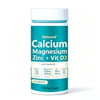 Comprimés de calcium, magnésium, zinc et vitamine D3, complément minéral, OEM, ODM, étiquette privée