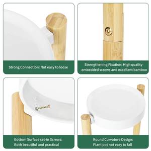Support <span class=keywords><strong>de</strong></span> stockage <span class=keywords><strong>de</strong></span> plantes haut 3 couches présentoir <span class=keywords><strong>de</strong></span> plantes d'intérieur moderne petit support <span class=keywords><strong>de</strong></span> plante <span class=keywords><strong>de</strong></span> bambou d'angle - Product Image 5