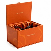Boîte cadeau pour bougies personnalisée avec logo, 2 pièces, avec couvercle magnétique et doublure en satin pour bougies parfumées dans un bocal en verre ambré, vente en gros