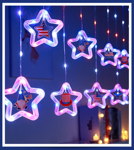 DAMAI USA Independence Day Flag Eagle America National Day Luminous <b>Star</b> <b>Lights</b> 4th of July Decor Wall Hanging Decor LED <b>Lights</b> - Product Image 6