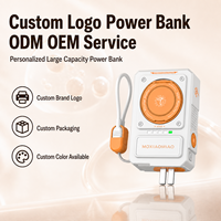 Batterie magnétique sans fil 10000 mAh, vente en gros d'usine, alimentation mobile, prise en charge du logo personnalisé, couleur personnalisée, OEM/ODM