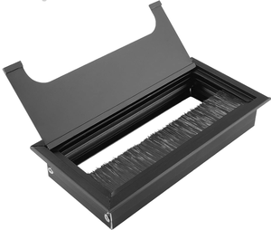 Stofdichte Industriële Borstel Kabel Gat Afdekking Aanpasbare Metalen Bureau Borstelhaar Spons Nylon Pp Strip Met Oem Ondersteuning - Product Image 2