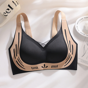Yüksek Kaliteli Rahat Destekli Balensiz Kadın Sütyeni Toptan Sabit Kuplu Destekleyici Sarkmayı Önleyici Spor Dikişsiz Sütyen - Product Image 2
