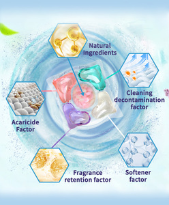 Potentes Cápsulas de Lavado <span class=keywords><strong>Desechables</strong></span> 5 en 1 Ecológicas 100% Biodegradables con Fragancia Duradera y Eliminación de Manchas - Product Image 3
