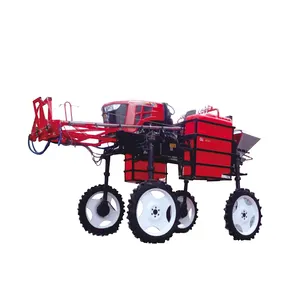 Pulvérisateur agricole à 4 roues motrices pour machine à maïs et à riz Tracteur pulvérisateur de pesticides pour plantation