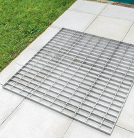 Grille en acier métallique dentelée - Canal de drainage, couvercle de canal d'égout et grille de fossé, matériau de construction