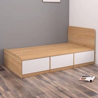 Meubles de chambre à coucher modernes au design Offre Spéciale simple Rangement pour la maison Lit simple en bois
