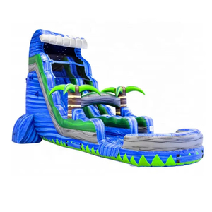 Scivolo gonfiabile gigante commerciale con piscina a buon mercato 31ft scivoli d'<span class=keywords><strong>acqua</strong></span> gonfiabili per adulti e bambini - Product Image 1