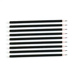 Crayons en bois noirs de 7,5 pouces, cadeau personnalisé, crayons standard en graphite pour la maison, l'école et le bureau, avec gomme - Product Image 1