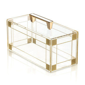 Bandeja Rectangular de Acrílico para Pasteles con Tapa Transparente, Bandeja de Exhibición de Postres con Diseño Marmoleado, Caja para Servir Pastelería, Exhibidor para Mostrador de Panadería - Product Image 6