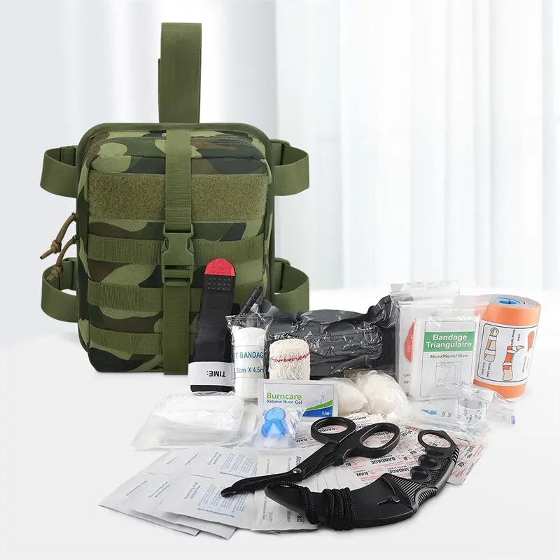 BSCI Tactical EMT Pouch Molle Pouches First Aid Kit Emergency Survival Bag for Travel Outdoor Hiking