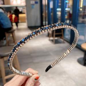 ربطات رأس من الخرز الكريستالي اللامع عالي الجودة للنساء ، ربطة شعر ، إكسسوارات شعر أنيقة للفتيات ، أربطة شعر ، طوق شعر - Product Image 3