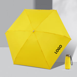 Parapluie de poche minimaliste de voyage en gros, cinq plis, mini, ouverture manuelle, imperméable, facile à transporter, impression personnalisée - Product Image 3
