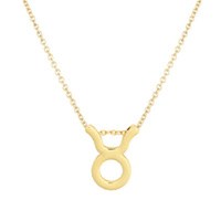 Collier de signe du zodiaque de bijoux féminins de mode 12, collier d'horoscope de charme d'astrologie plaqué par or