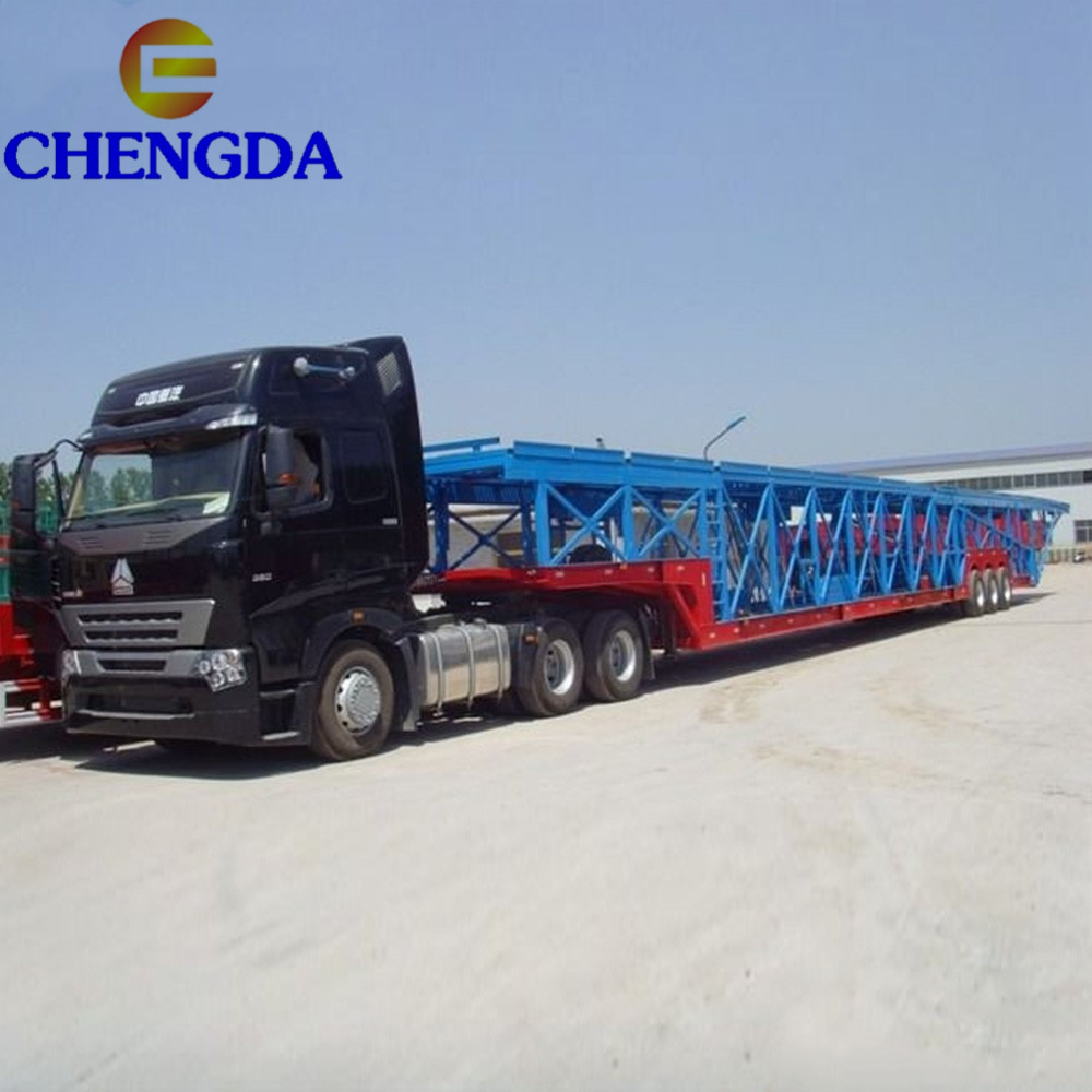 Camion Porte-voitures Avec Remorque 1/60 – Bleu, Neuf – Jouet Pour 14 Ans Et Plus