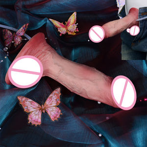 Godes éjaculants en mouvement à peau OS-ADLZS5055 avec ventouse Jouets sexuels éjaculants en silicone pour couple lesbien <span class=keywords><strong>Massage</strong></span> <span class=keywords><strong>anal</strong></span> du point G - Product Image 1