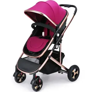 kinderwagens meisje Suppliers-Premium Design Kinderwagen Twee Manier Kinderwagen Baby Meisje Kinderwagens