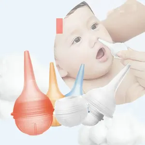 批发食品级硅胶手动扭转灯泡婴儿耳注射器和无毒鼻腔吸鼻器