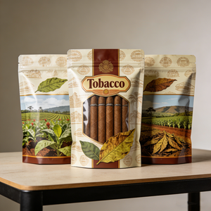 Пакеты для сигар из пластика на молнии с окном, для упаковки табака и курительных принадлежностей - Product Image 2