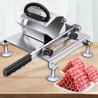 Trancheuse à viande manuelle miniature en gros / Coupe-viande en acier inoxydable pour la maison / Machine à découper manuelle pour un usage domestique