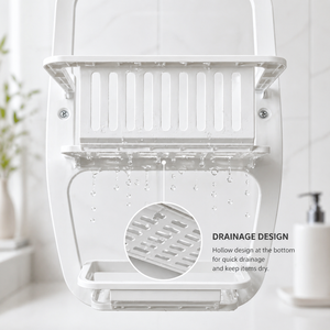 Collapsible Folding Hanging Shower Organizer Portable <b>Bath</b> Caddy Bathroom Shelf Basket - Product Image 6