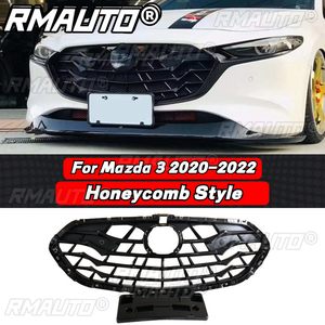 กระจังหน้าทรงเพชรสำหรับ Mazda 3 Axela ปี 2014-2016 ชุดแต่งกระจังหน้าแบบตาข่ายสำหรับ Mazda 3 Axela อุปกรณ์ตกแต่งรถยนต์ - Product Image 6