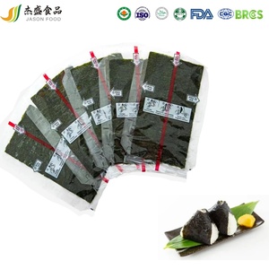 Alga <span class=keywords><strong>Nori</strong></span> Orgánica Seca en Bolsa con Cierre, para Onigiri, Temaki y <span class=keywords><strong>Sushi</strong></span>, 100 Hojas * 60 Bolsas/Caja - Product Image 1